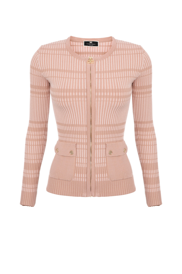 Crew neck cardigan - Elisabetta Franchi® Outlet