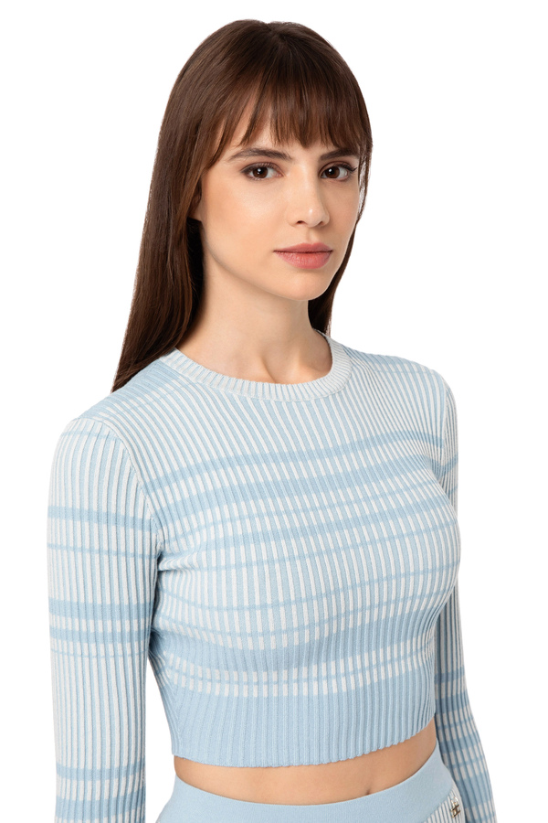 Short knit top - Elisabetta Franchi® Outlet