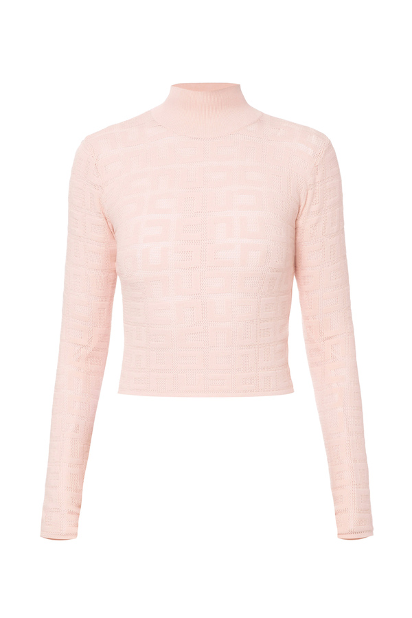 Pull court logo en filet - Elisabetta Franchi® Outlet