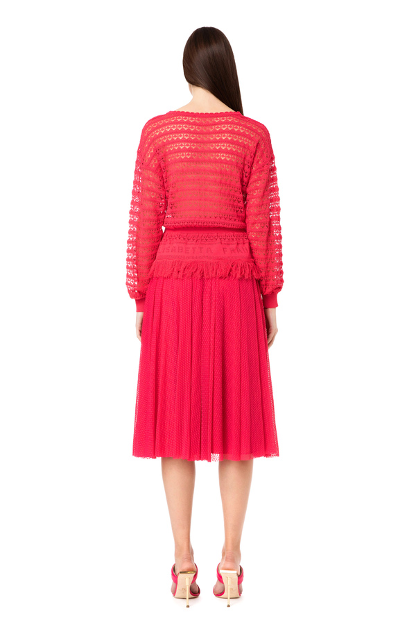 Elisabetta lace 2024 pleated dress