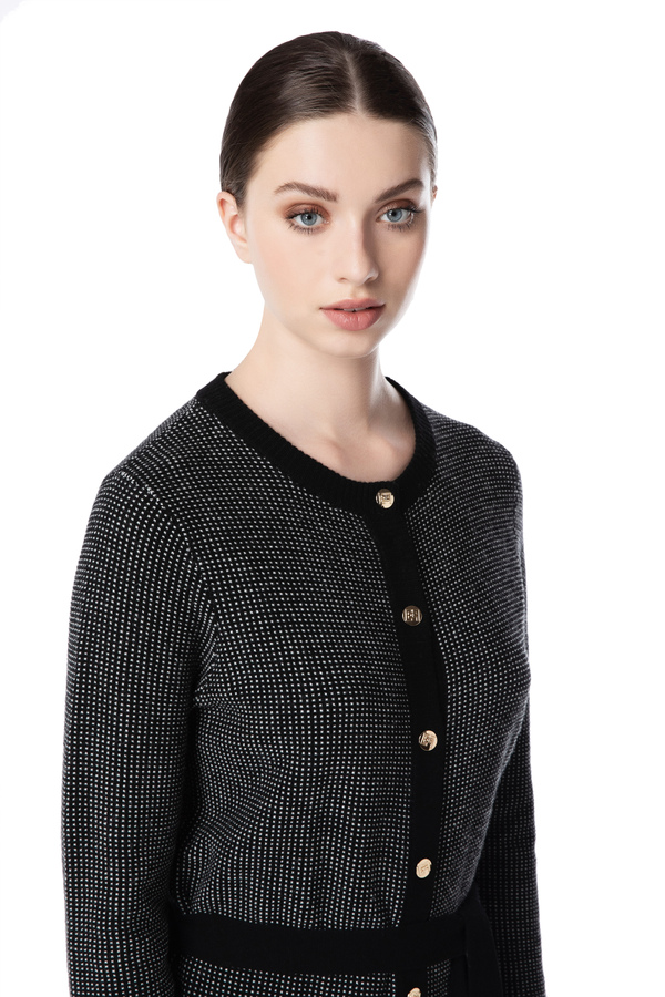 Elisabetta Franchi long knitted cardigan - Elisabetta Franchi® Outlet