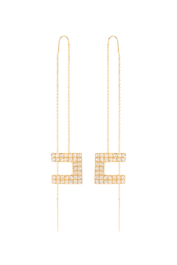 Micro-chain pendant earrings - Elisabetta Franchi® Outlet