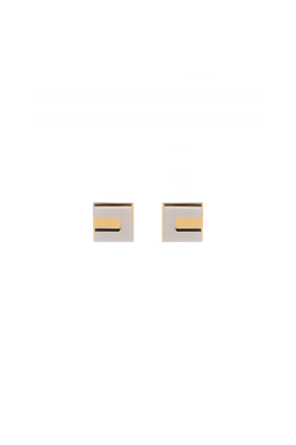 Orecchini logo cubo - Elisabetta Franchi® Outlet