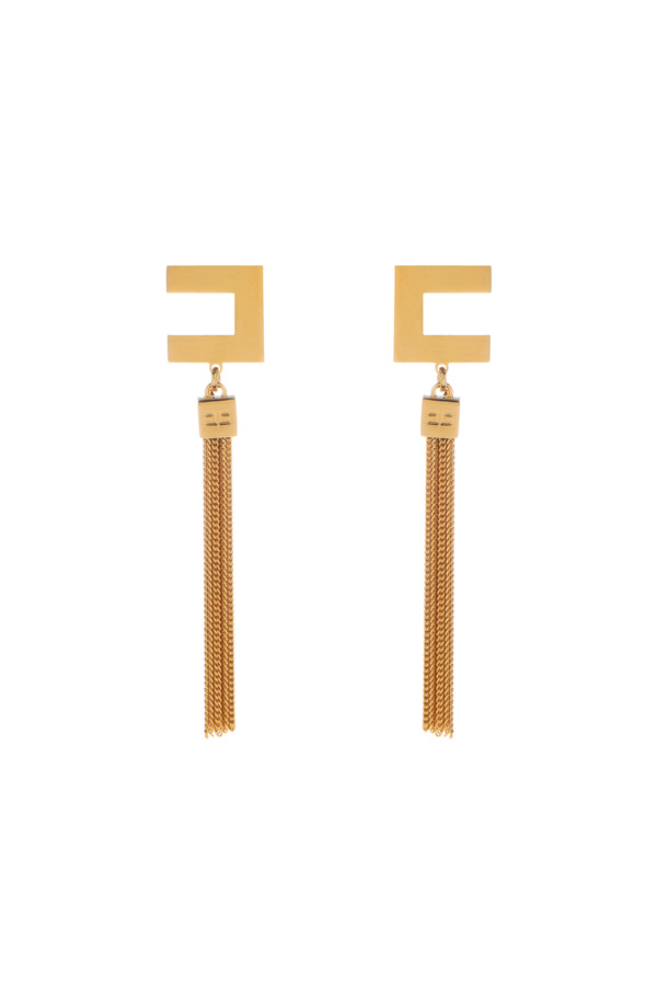 Orecchini logo con nappine pendenti - Elisabetta Franchi® Outlet