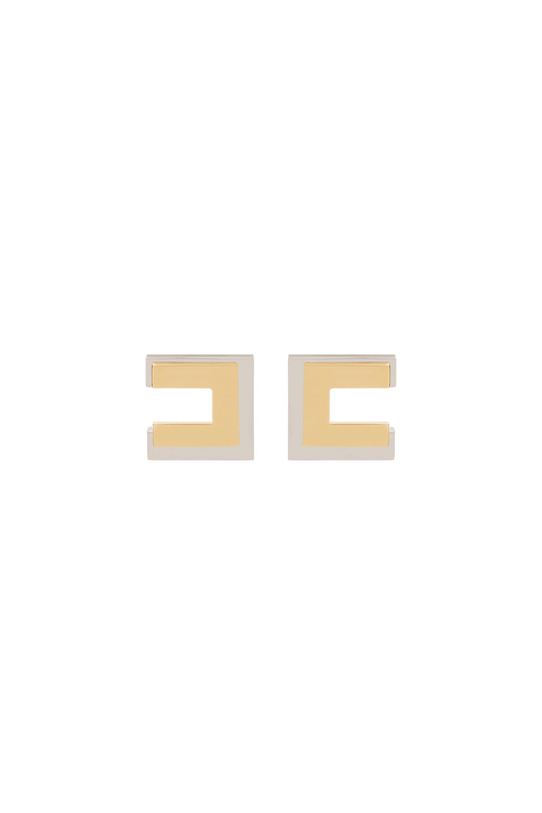 Orecchini logo doppiato - Elisabetta Franchi® Outlet