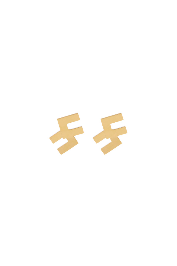 Orecchini logo double - Elisabetta Franchi® Outlet