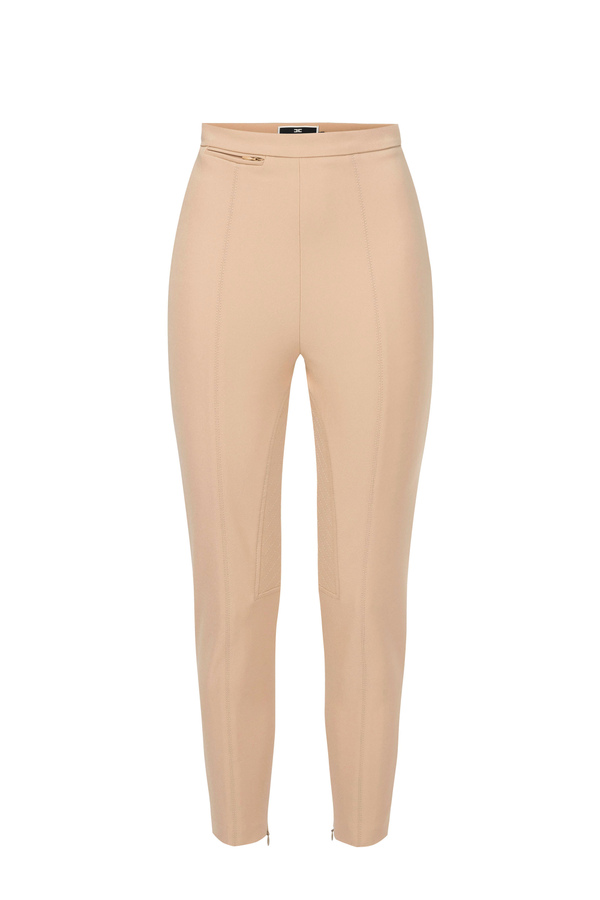 Stretch equestrian style trousers - Elisabetta Franchi® Outlet