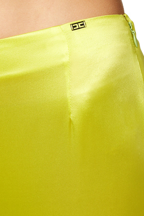 Flowing crêpe palazzo trousers - Elisabetta Franchi® Outlet