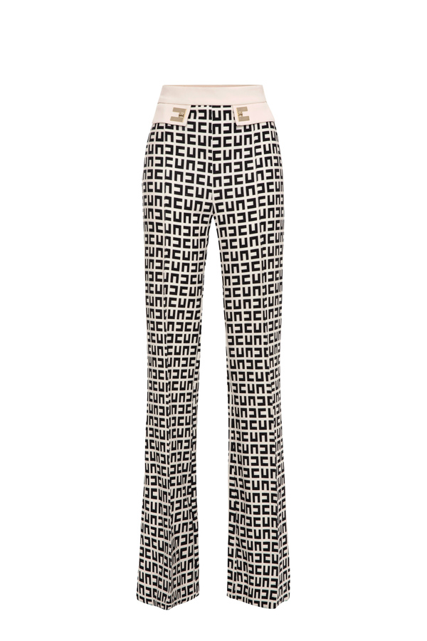 Palazzo fit trousers - Elisabetta Franchi® Outlet