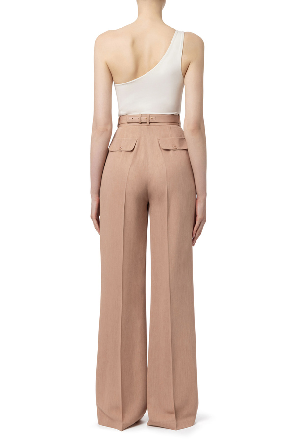 Trousers with darts - Elisabetta Franchi® Outlet