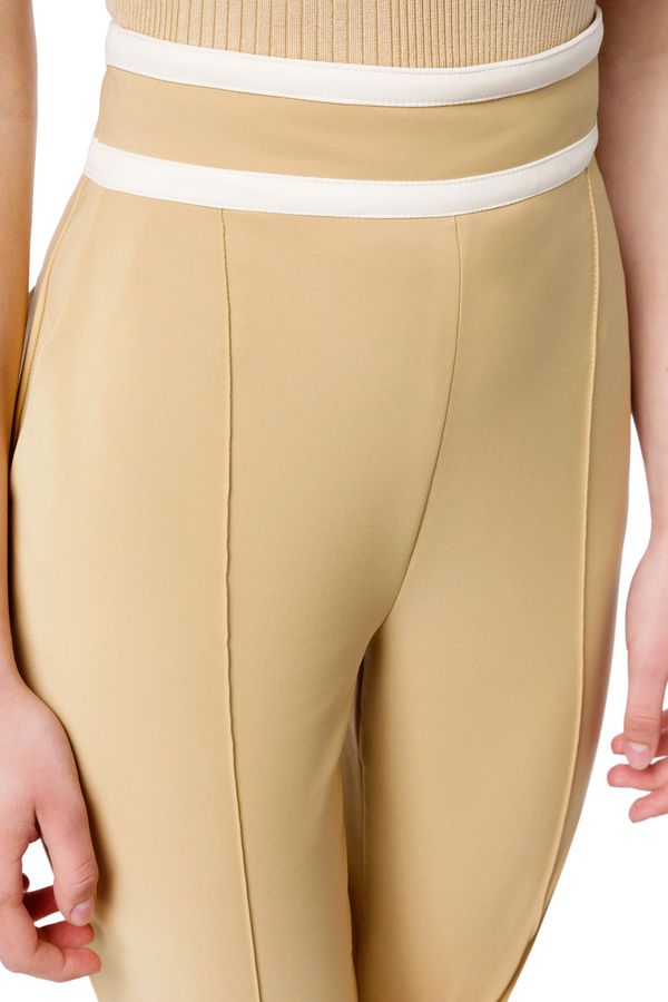 Two-colour trousers by Elisabetta Franchi - Elisabetta Franchi® Outlet