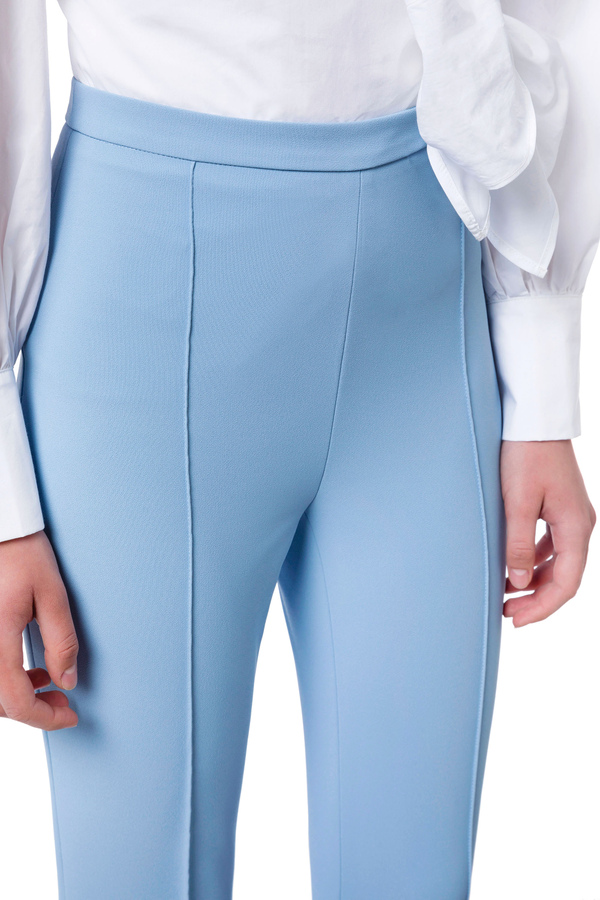 Stretch bell-bottom trousers by Elisabetta Franchi - Elisabetta Franchi® Outlet