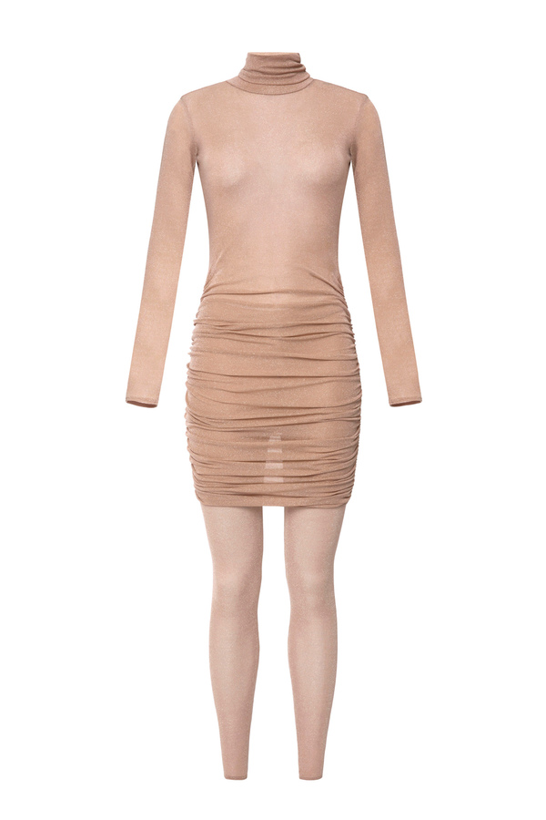 Eng geschnittenes Kleid aus Jersey-Lurex - Elisabetta Franchi® Outlet