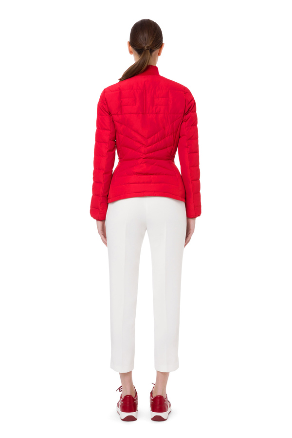 Top stitched 100 g short down jacket - Elisabetta Franchi® Outlet
