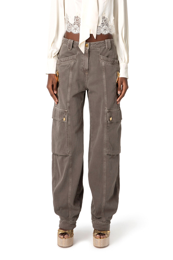 Utility cargo jeans - Elisabetta Franchi® Outlet