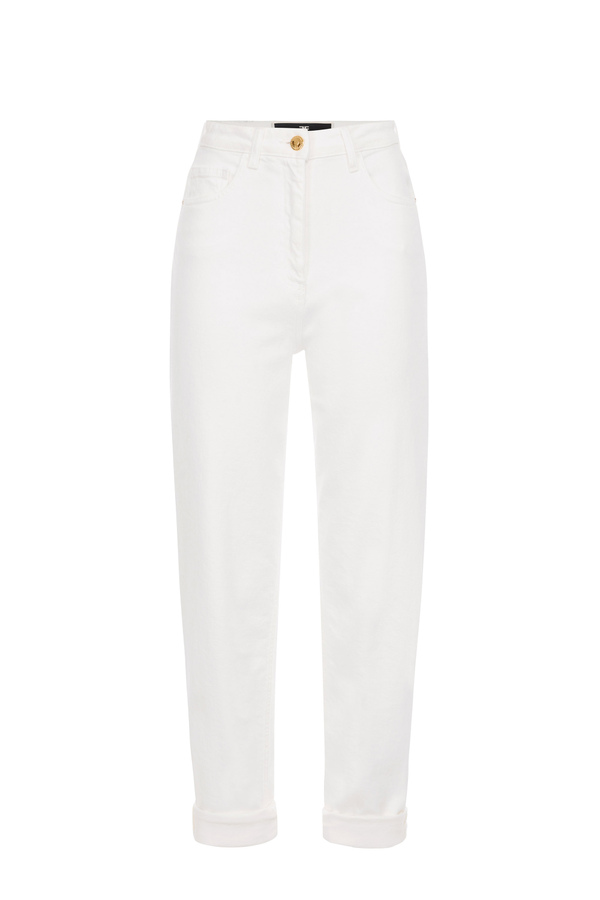 Regular fit five-pocket jeans - Elisabetta Franchi® Outlet