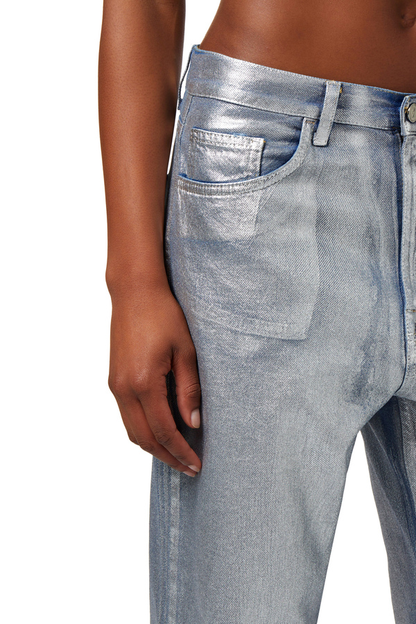 Laminated boyfriend jeans - Elisabetta Franchi® Outlet