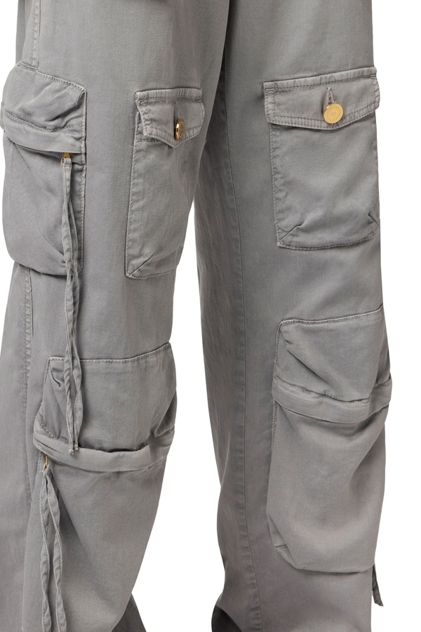 Cargo jeans with laces - Elisabetta Franchi® Outlet