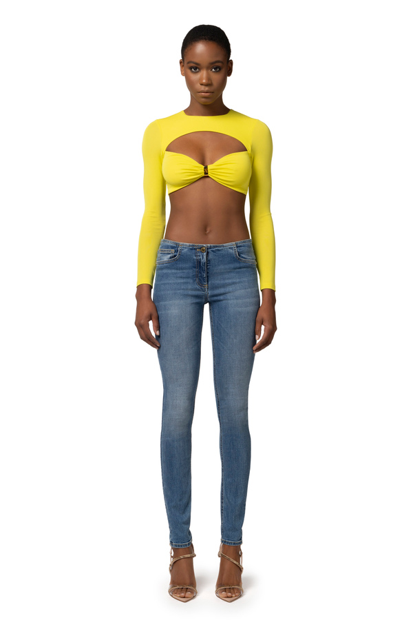 Skinny-Jeans ohne Bund - Elisabetta Franchi® Outlet