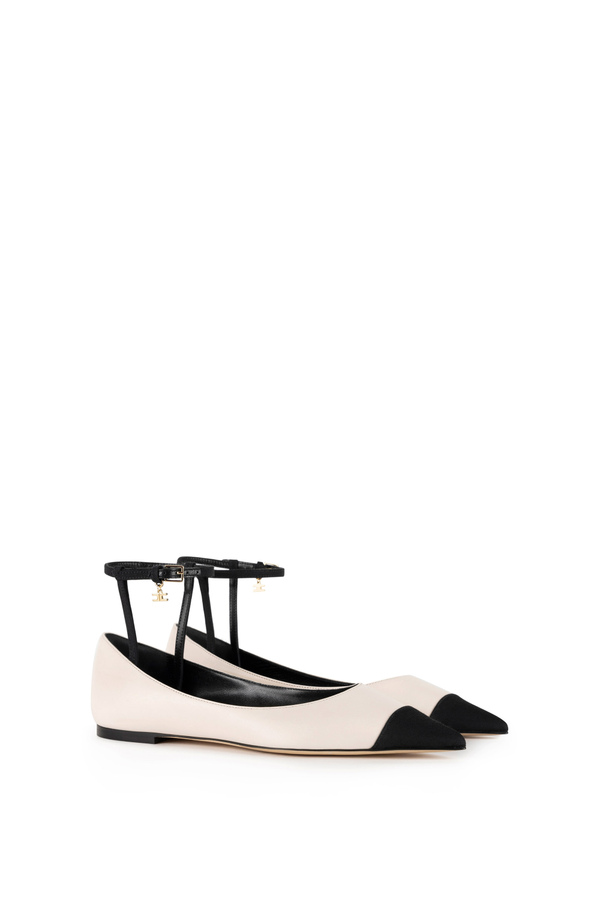 Ballerine in nappa con puntalino - Elisabetta Franchi® Outlet