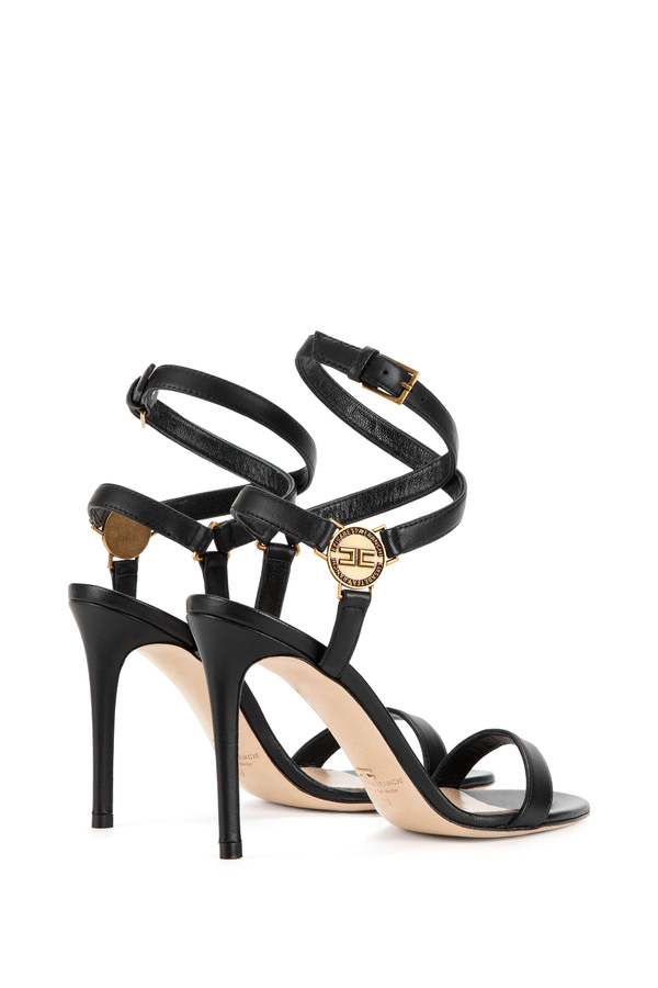 Thin heel sandal h95 mm - Elisabetta Franchi® Outlet