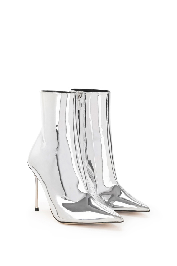 Reflective fabric ankle boots - Elisabetta Franchi® Outlet
