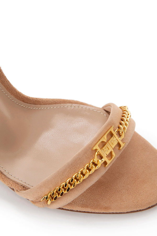 Sandal with horsebit and ankle strap - Elisabetta Franchi® Outlet