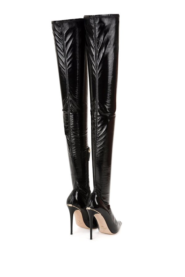 Naplak over-the-knee boots - Elisabetta Franchi® Outlet