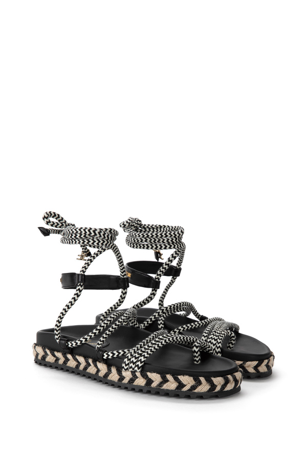 Banded sandal - Elisabetta Franchi® Outlet