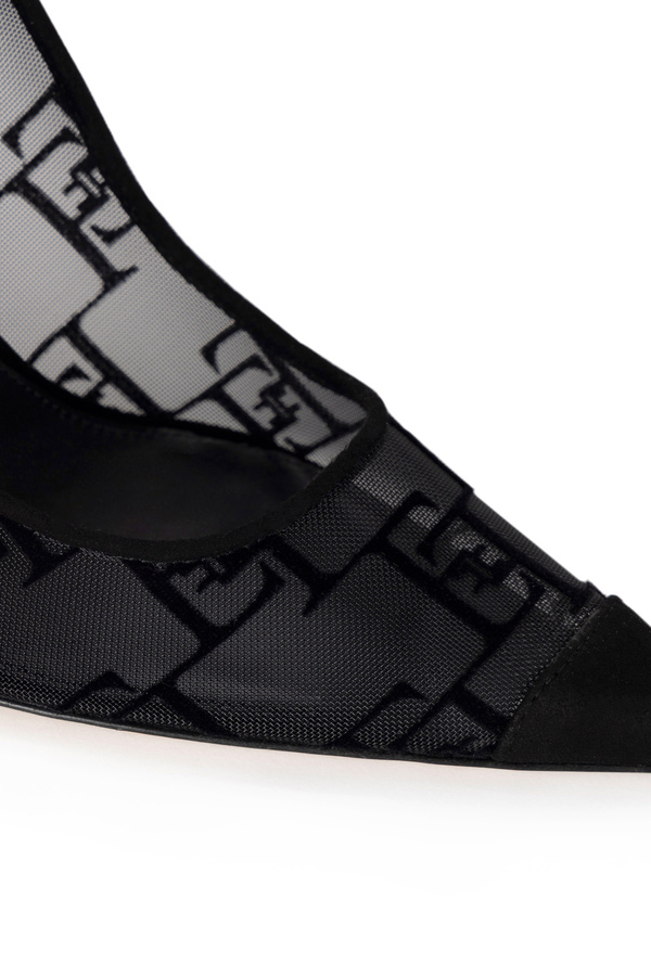 Flock and suede pumps - Elisabetta Franchi® Outlet