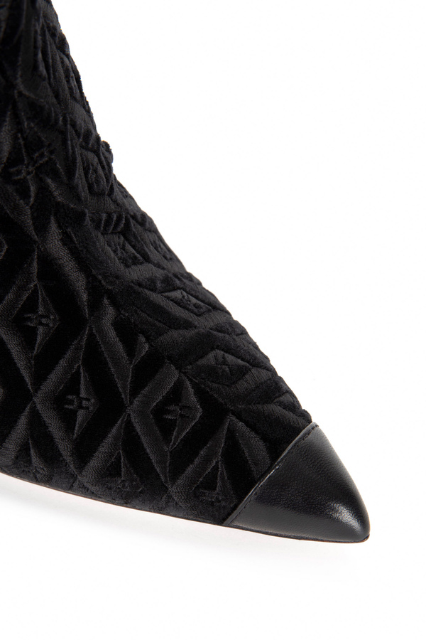 Velvet tube boots - Elisabetta Franchi® Outlet