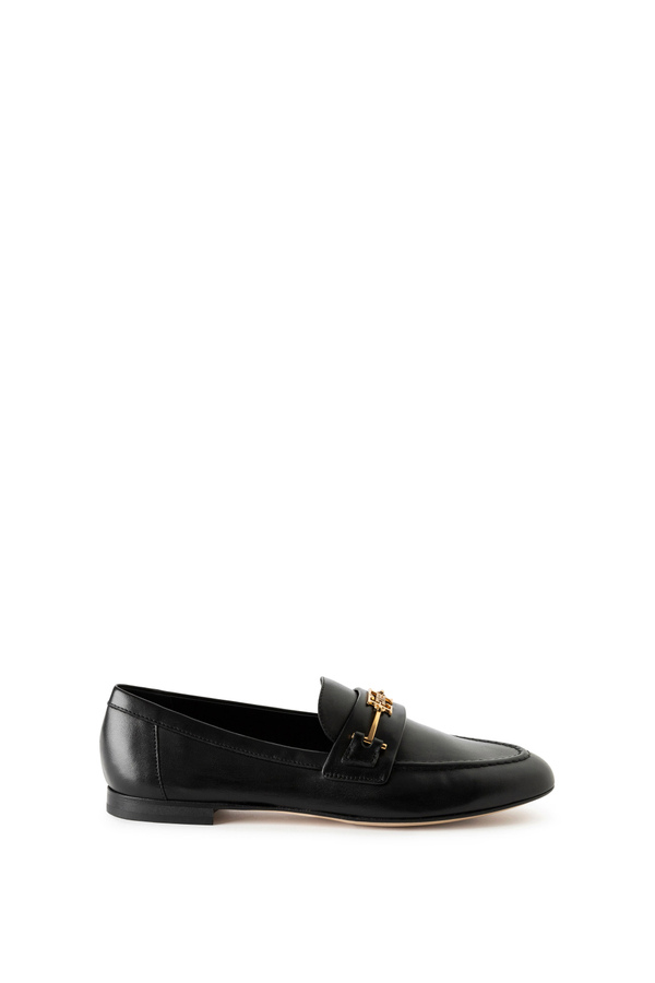 Mocassino in pelle con morsetto - Elisabetta Franchi® Outlet