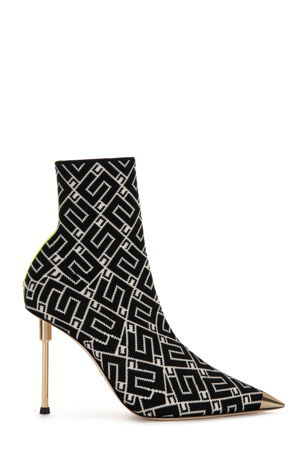 Jacquard ankle boots - Elisabetta Franchi® Outlet