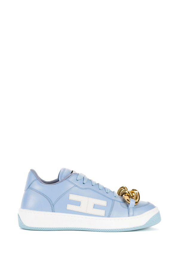 Sneakers with chain by Elisabetta Franchi - Elisabetta Franchi® Outlet