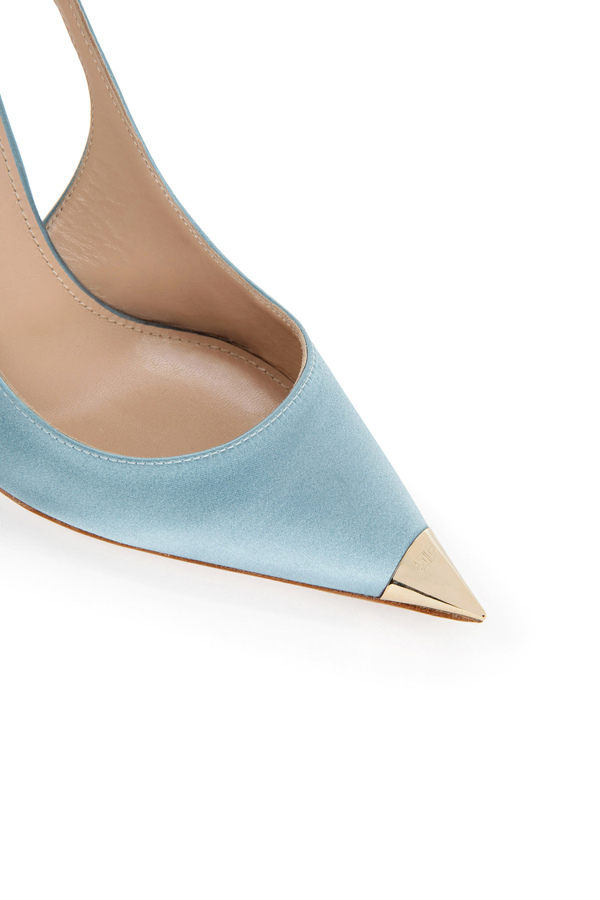 Sculptured heel slingback - Elisabetta Franchi® Outlet