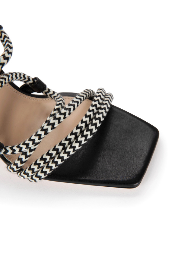 Lace-up sandal withcords - Elisabetta Franchi® Outlet