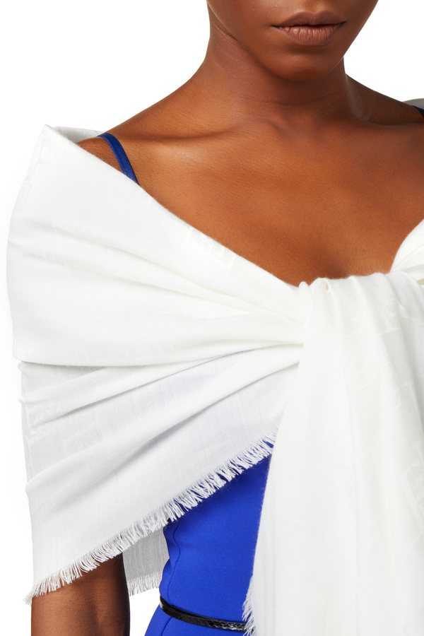 Pashmina en viscose jacquard - Elisabetta Franchi® Outlet