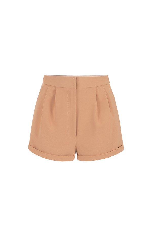 Crêpe shorts with darts - Elisabetta Franchi® Outlet