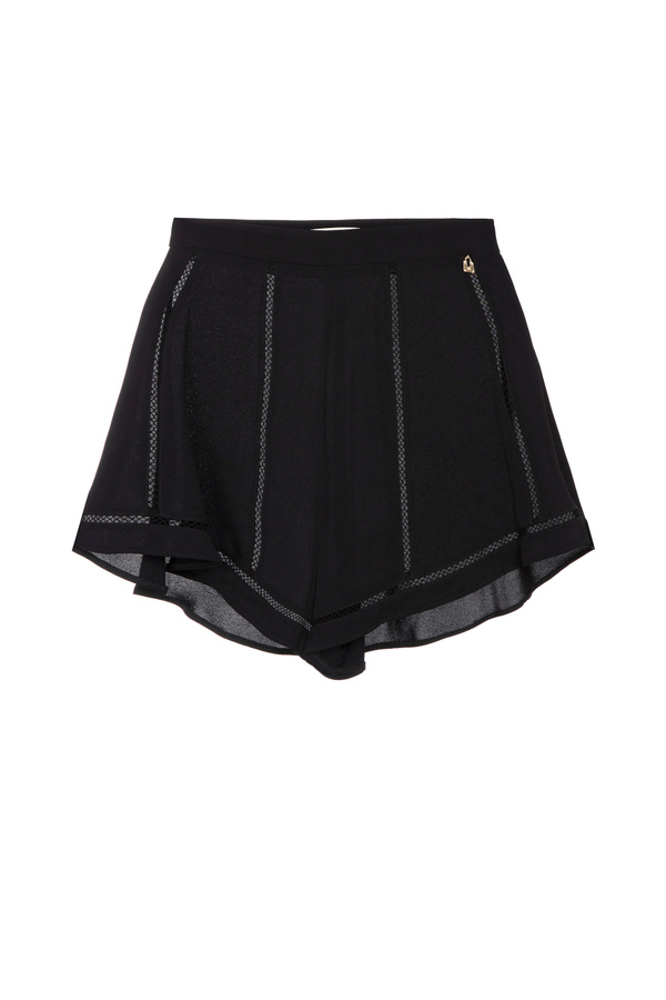 Shorts with ajour pattern - Elisabetta Franchi® Outlet