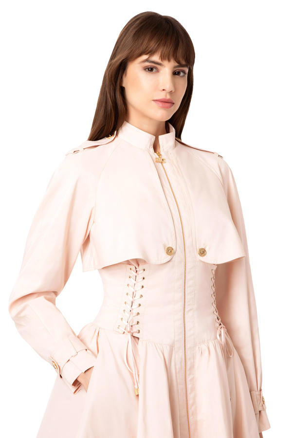 Ottoman duster coat - Elisabetta Franchi® Outlet