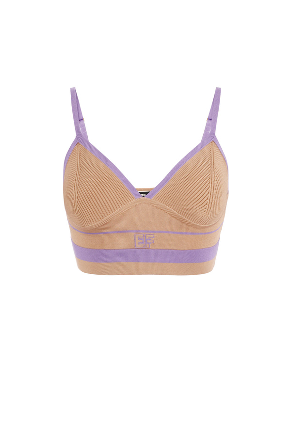 Top in viscosa jacquard - Elisabetta Franchi® Outlet