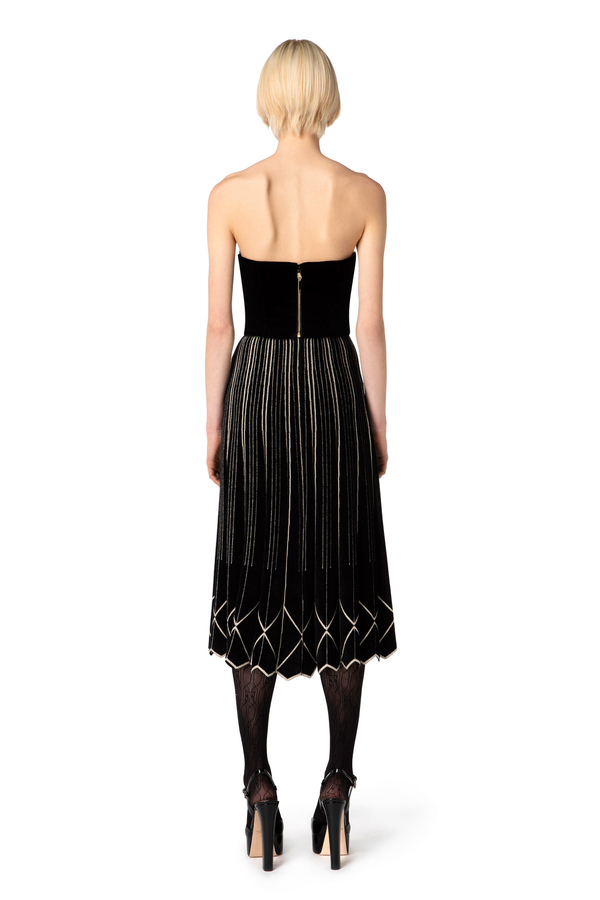 Bustier-Top aus Samt - Elisabetta Franchi® Outlet