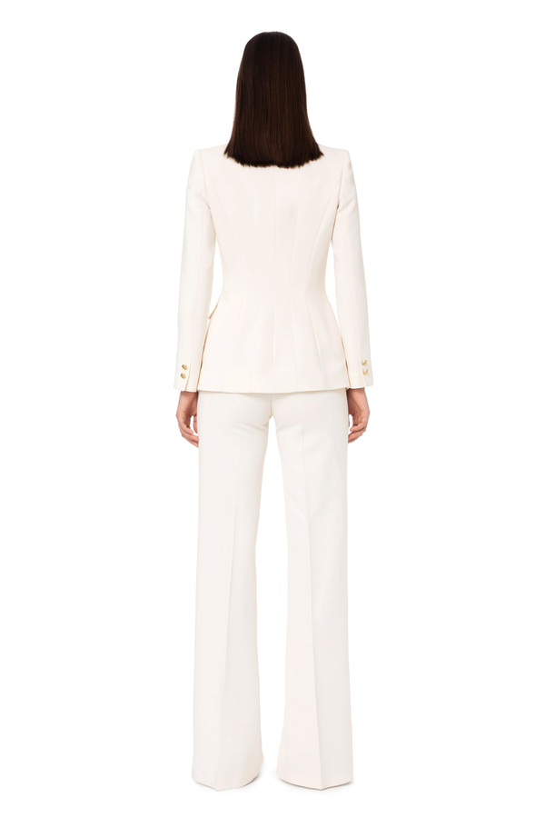 Suit with trousers and double-breasted jacket - Elisabetta Franchi® Outlet