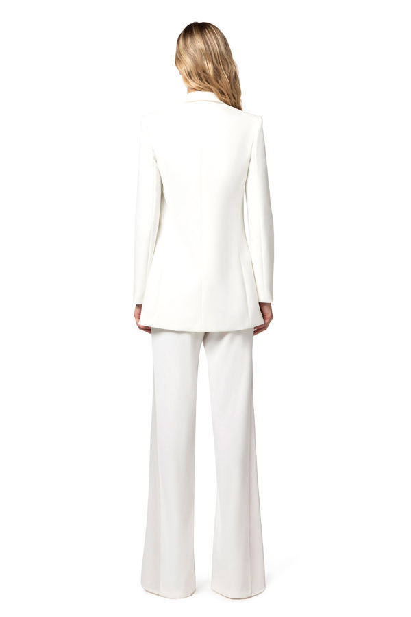 Trouser suit in crêpe fabric - Elisabetta Franchi® Outlet