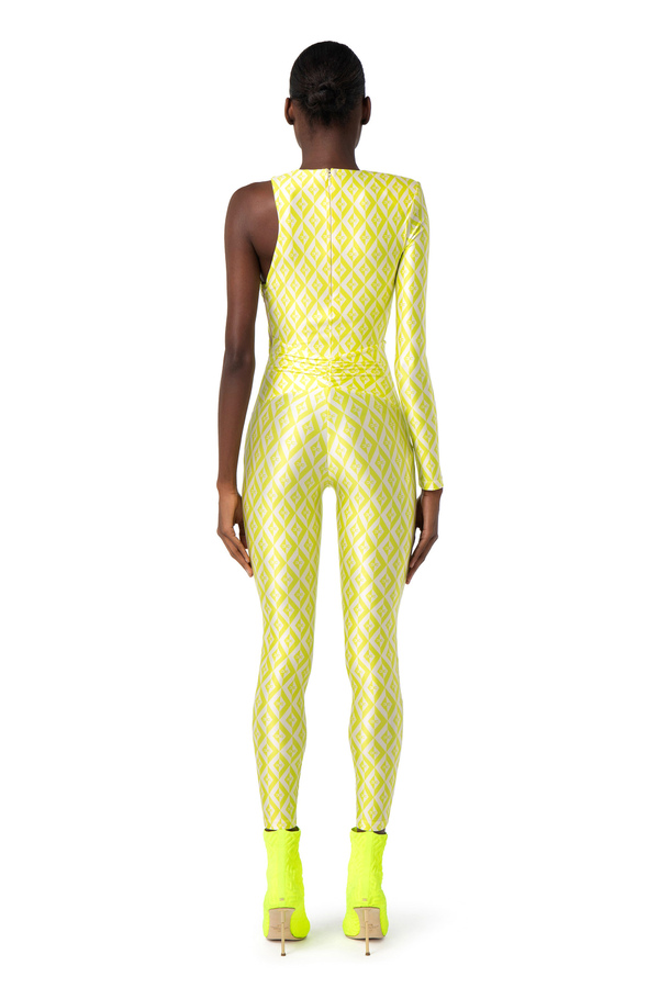 Lycra jumpsuit with cut-out - Elisabetta Franchi® Outlet