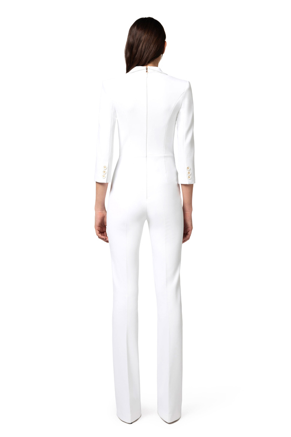 Tuta doppiopetto in doppio crêpe - Elisabetta Franchi® Outlet