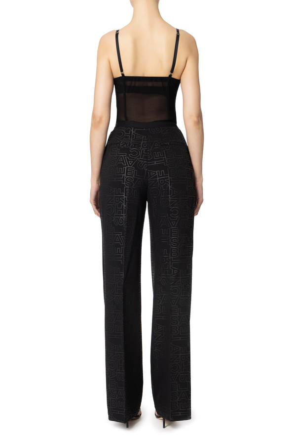 Tulle jumpsuit with bustier top - Elisabetta Franchi® Outlet
