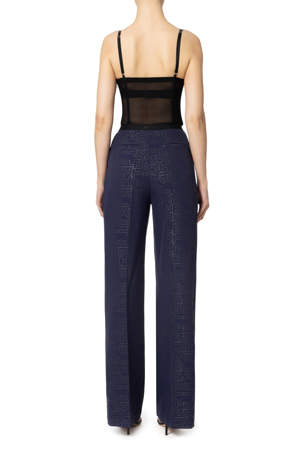 Tulle jumpsuit with bustier top - Elisabetta Franchi® Outlet