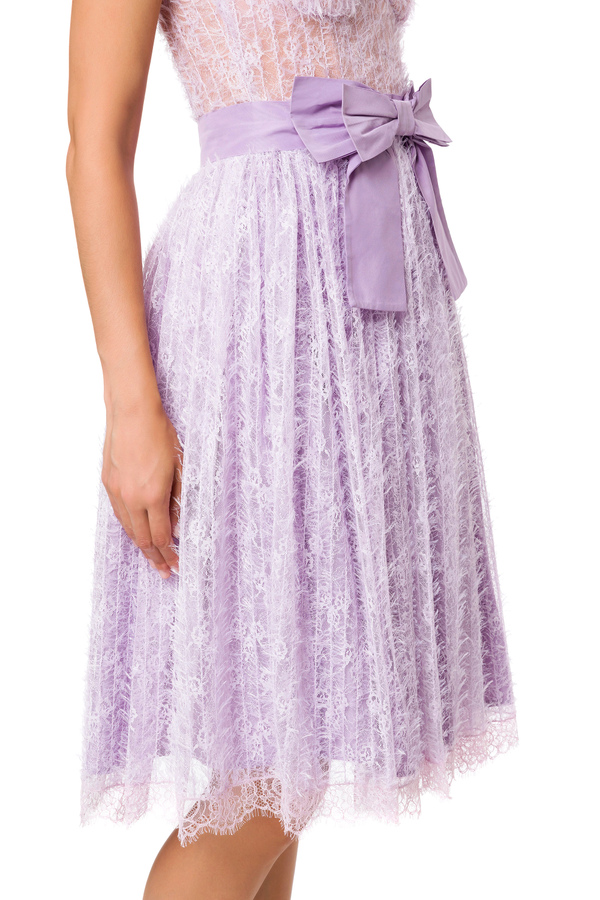 Mini dress in lace - Elisabetta Franchi® Outlet