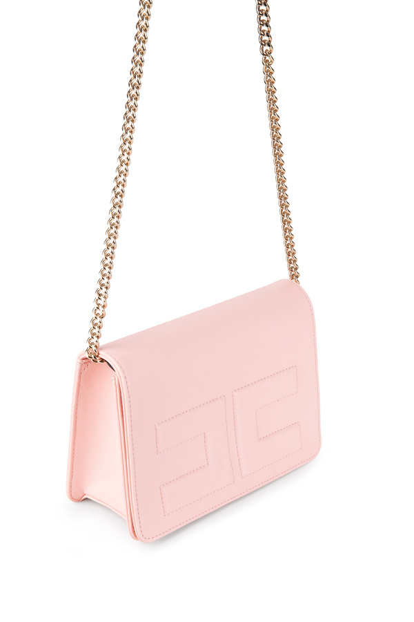 Bag with chain shoulder strap - Elisabetta Franchi® Outlet